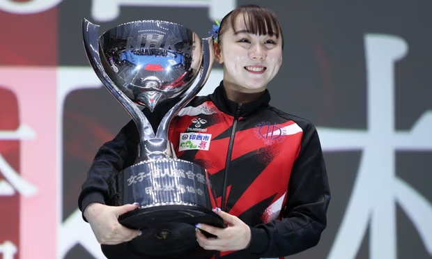 Shoko Miyata is one of Japan’s most decorated gymnasts. Photograph: Kiyoshi Ota/Getty Images (Image obtained at theguardian.com)